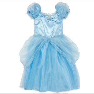 Disney Cinderella Dress Up Halloween Costume 9/10 Shoes 2/3 Jewelry Purse Lot